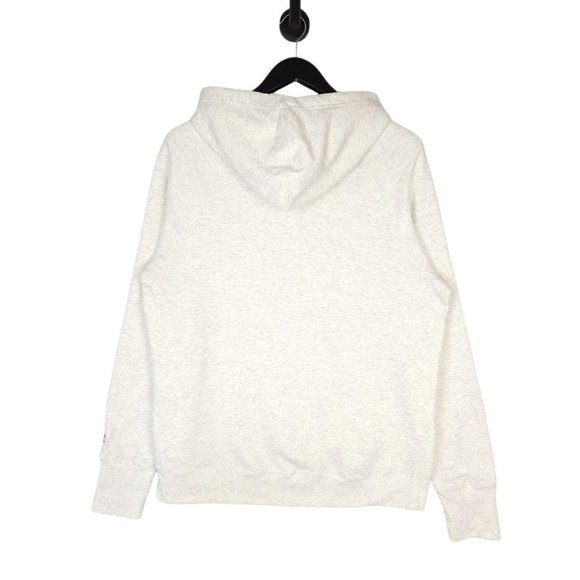 Women's Champion Spell Out Hoodie In Off-White Size L UK 12 - Picture 2 of 3